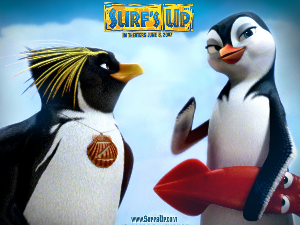 Пингвины из мультика Surfs Up - большие. 