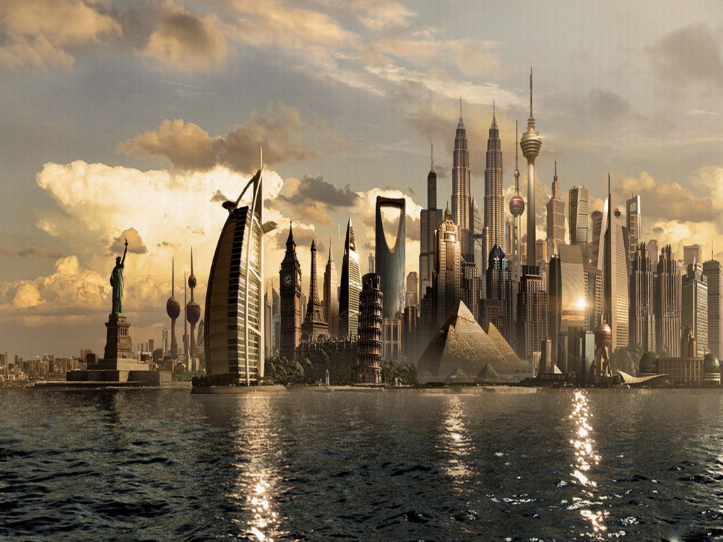Город будущего - обои