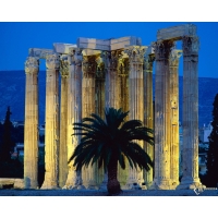 Temple Of Olympian Zeus Athens Greece   -   