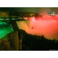 Ниагарский водопад ночью, бесплатные обои и картинки