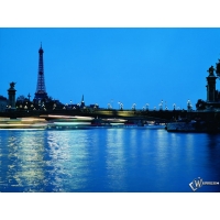 Париж ночью обои и картинки на красивый рабочий стол