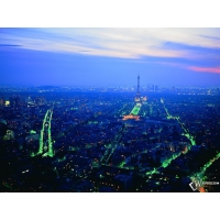 Ночной Париж картинки, заставки на рабочий стол бесплатно
