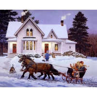 Christmas Eve Sleigh Ride, John Sloane      
