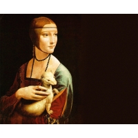 Lady with an Ermine, 1483-1490, Leonardo da Vinci       