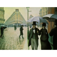 Paris Street on a Rainy Day, Gustave Caillebotte       