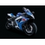 (1600х1200, 206 Kb) Синий мотоцикл Suzuki, скачать картинки и обои на рабочий стол