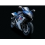 (1600х1200, 185 Kb) Сине-голубой японский мотоцикл Suzuki, скачать бесплатно картинки и обои