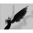 (1280х1024, 114 Kb) Девушка с черными крыльями картинки, картинки, бесплатные заставки на рабочий стол