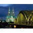 (1024х768, 208 Kb) Кёльнский собор с моста Гогенцоллернов обои и картинки для компьютера