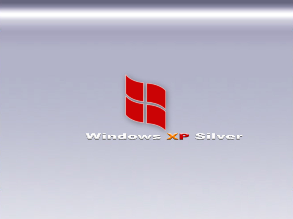 Красная эмблема Windows XP Silver - обои