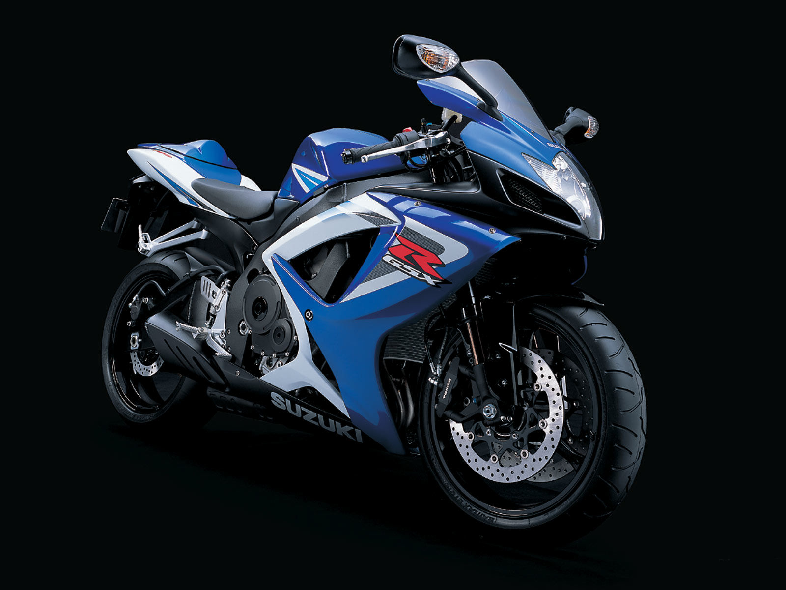 Синий мотоцикл Suzuki обои