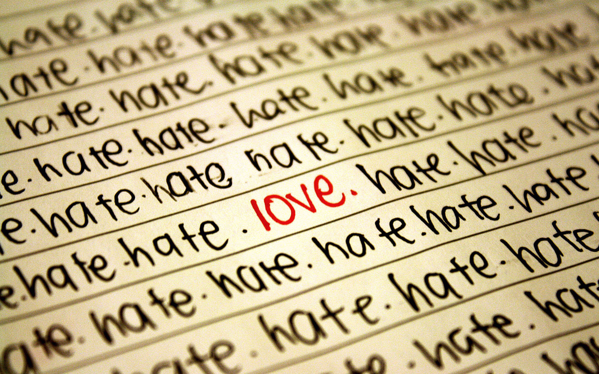 Любовь и ненависть - красивые обои