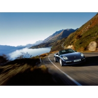 Porsche Carrera на трассе у озера - картинки и фоны для рабочего стола windows, авто и мото