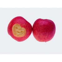 Сердце вырезанное в яблочке - лучшие обои для рабочего стола и картинки, еда