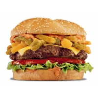 Огромный гамбургер, этакий БигТести - скачать бесплатно картинки на комп и обои, еда