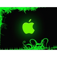 Фирма apple с зелёным яблоком, картинки, заставки рабочего стола скачать бесплатно