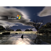 WINDOWS XP как акула в тихой га воне - новейшие обои на рабочий стол и картинки, компьютер