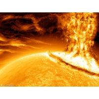 Взрыв на солнце - картинки и обои на рабочий стол компьютера, рубрика - космос