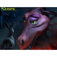 Кадры из мультика Shrek розовый дракон с ослом - новейшие обои и фото, тема - мультяшки