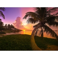 Закат солнце на острове Мальдивы - картинки и обои, поменять рабочий стол, природа