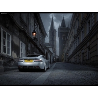 Aston Martin на узких каменных улицах Англии, обои, картинки и фото скачать бесплатно