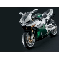 Серебристо-зелёный мотоцикл Benelli, картинки и обои рабочего стола скачать бесплатно