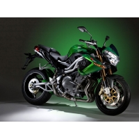 Чёрно-зелёный мотоцикл Benelli, картинки и заставки на рабочий стол