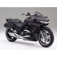 Чёрный мотоцикл Honda на сером фоне, картинки и оформление рабочего стола windows