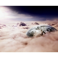 планета в облаках, картинки и обои, изменить рабочий стол