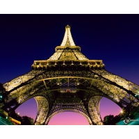 Beneath the Eiffel Tower - Paris - France       windows