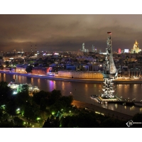 Ночная Москва фото обои и картинки