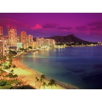 Пляж / Waikiki beach картинки, скачать обои, гламурный рабочий стол