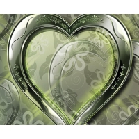 Green Heart 3d       