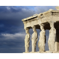 Греция, Афины, Кариатиды Эрехтейона картинки, обои и фоновые рисунки для рабочего стола бесплатно