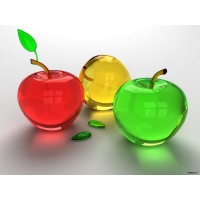 Стеклянные яблоки - новейшие обои и фото