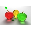 3D стеклянные яблоки, картинки на рабочий стол и обои
