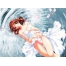 (1024х768, 190 Kb) Девушка лежит в воде - картинки, бесплатные заставки на рабочий стол, тема - аниме