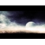 (1024х768, 143 Kb) Луна в море - обои и прикольные картинки на рабочий стол, обои космос