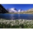 (1600х1200, 594 Kb) Горное озеро - обои на рабочий стол - горы, картинки, обои на рабочий стол широкоформатный