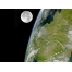 (1024х768, 296 Kb) Земля и Луна картинки бесплатно на рабочий стол и обои